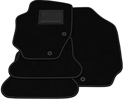 Fußmatten kompatibel mit Peugeot 307 CC 2003-2009 ohne Dekoration, personalisierbares Fußmatten-Set, Teppich-Set, Autoteppich