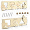 EKKONG Montessori Busy Board Zubehör, Busy Board DIY, Holz Schraubbrett, Lernspielzeug Geschenk für Kinder Jungen Mädchen