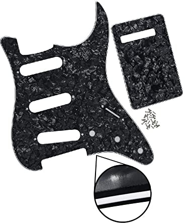 Pickguard Scratch Plate, Amp, Back Plate Tremolo Cover, Screws Guitar AccessoriesGuitar Pickguard Hand Made