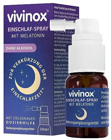 Vivinox Einschlaf-Spray mit Melatonin bei Einschlafstörungen 30 ml