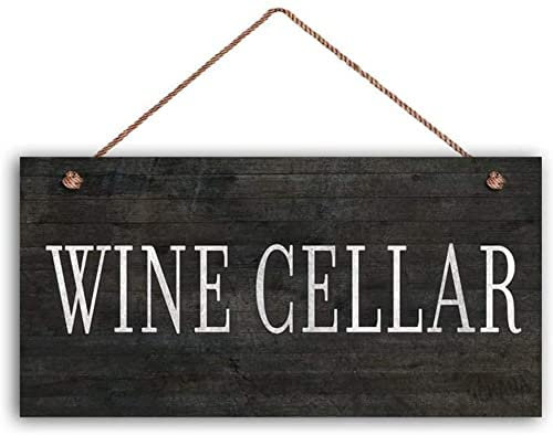 Panneau de cave à vin, style sombre vieilli, décoration toscane, panneau de bar à vin, panneau de Saint-Valentin, décoration murale, affiche en métal, 20,3 x 30,5 cm