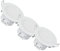 Lot de 3 spots LED encastrable BBC (RT2012/RE2020) IP65 - spécial salle de bain - 6.5W 570 LM 3000K - garantie 5 ans