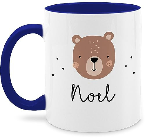 Tasse Tassen 325ml - Süßer Bär I Bären I Bärenmotiv I Bear - 325 ml - Dunkelblau - bären-tasse teddy name personal bärchen tier teddybär tiere personalisierte personalisierter geschenke und