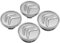 4 Stück Nabendeckel für Citroen 60mm C1 C2 C3 C4 C5 Radnabendeckel Felgendeckel Felgenkappen Nabenkappen Wheel Caps Radnabenabdeckung, Silber