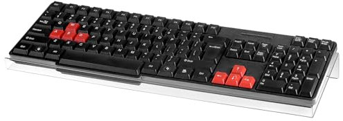 QWORK® Ergonomischer Tilted PC Keyboard-Ständer, Klarer Acryl Tastaturhalter Geeignet für Büro, Schule, Zuhause