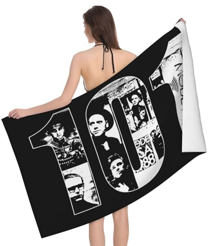 Stepgrais De&Pe&Che Musicband Strandtuch, Rockband Bühnendruck Große Badetücher, Extra Große Badetücher, 32 X 52 Zoll Mikrofaser-Strandtuch