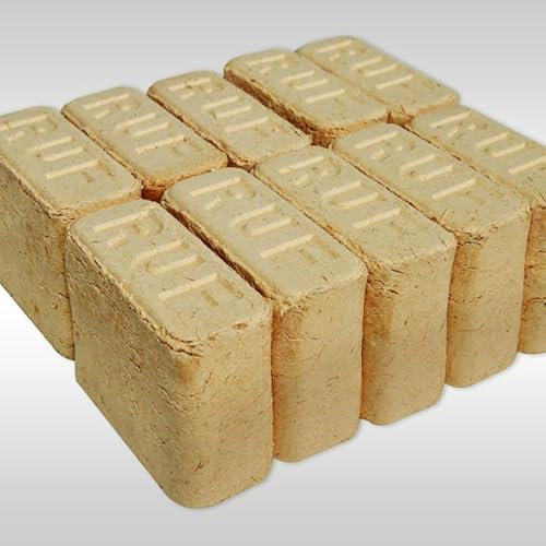 Holzbrikett, RUF Hartholzbriketts 30 kg Buche/Eiche – Premium Brikett für Kamin & Ofen | Lange Brenndauer, Hoher Heizwert, Kaum Asche | Saubere & Natürliche Wärme aus Hartholz
