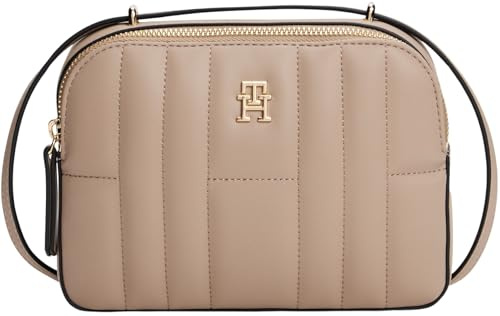 Tommy Hilfiger Damen Crossbody Bag Tasche Feminine Camera Bag Klein, Beige (Coastal Taupe), Einheitsgröße