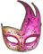 Masquerade Face Mask Mask Carnival Mask Eye Mask Costume Masquerade Ball Black Gold Masquerade Mask Lace Eye Mask Prom Halloween Prom Costume Party Fancy Dress Masks Masquerade Mask, Hot Pink, One