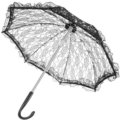 LIFKOME Hochzeit Braut Regenschirm Vintage Spitze Regenschirm Für Braut Kleidung Dekoration Zubehör Bühne Requisiten
