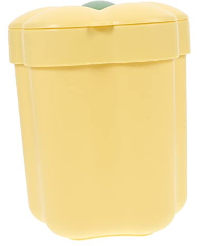 SHINEOFI Müllkorb Mit Deckel Kleiner Tischabfalleimer Praktischer Papierkorb Fürs Büro Und Schlafzimmer Leicht Zu Reinigen Und Wiederverwendbar Robustes Material Für Küche Wohnzimmer