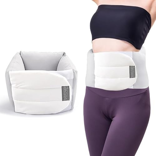 Lumbar Support Pillow for Sleeping Lower Back Sciatic Nerve Pain Relief, Soft Lumbar Pillows Waist Support Belt, Adjustable Travel Pillow Lower Back Wrap Cushion for Bed Side Office Chair Car Airplane
