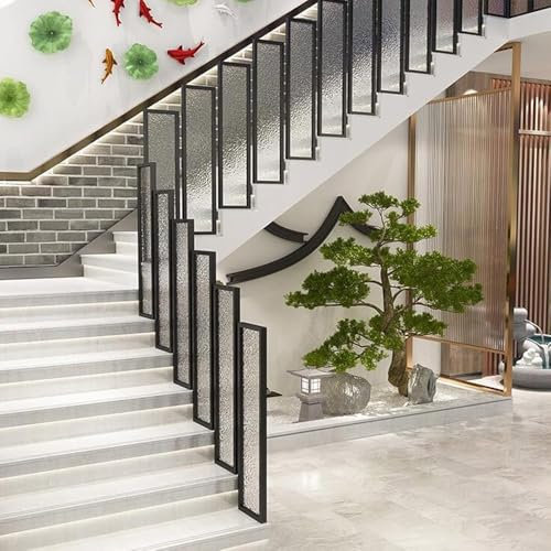Pasamanos de vidrio templado para escaleras, barandillas de seguridad para balcón interior, para niños y discapacitados, valla de terraza para uso doméstico