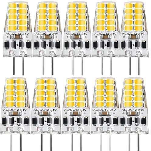 GFDYTG G4 LED Dimmbar Lampen,3W G4 LED Birnen,Ersatz für 30W Halogenlampen,3000K Warmweiß 300LM,
