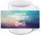 Tasse zum Vatertag mit Namen Janosch ist der beste Vater! - mit Motiv in blau/violett/türkis