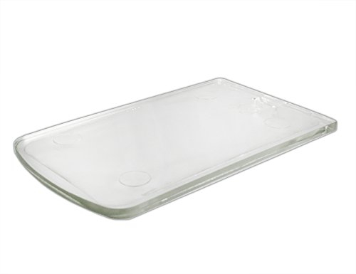 Midi Brique de toit en verre massif transparent 16,5 x 25/27,5 cm