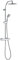 Wirquin 60721389 Colonne de douche avec mitigeur thermostatique Milano Comfort 4 jets, chromé