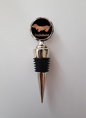 Dachshund Polished Metal Wine Bottle Stopper Ideal Birthday Keepsake Gift N485