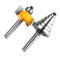 Shank Router Cutter Tool 1/2 H 1/4 Shank mit 7 Lagern Set Holzbearbeitung Werkzeug für Massivholz Spanplatten Sperrholz