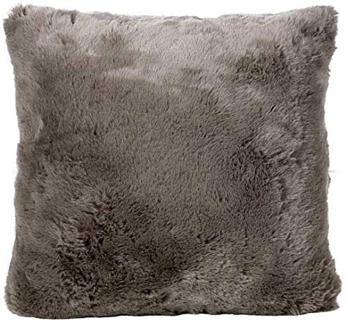 Winterhome Fellkissen Seal Taupe 45x45 cm Wohn & Zierkissen - hochwertige Kissenfüllung