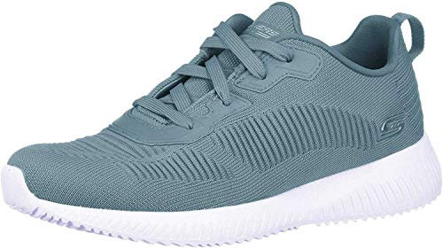 Skechers Herren Bobs Squad Tough Talk Sneaker, Salbei, 36.5 EU