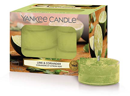 Yankee Candle Teelichter, grün, 12 Stück