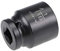 sourcing map 1/2-Inch by 1-1/16 Inch 6-Point Impact Socket, CR-V Steel, Shallow SAE Sizes