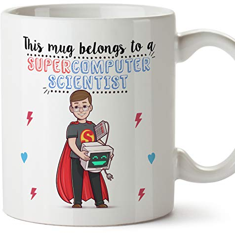 MUGFFINS Computer Scientist Mug - Super Computer Scientist - Funny Computer Science Gift/Present - Tea/Coffee Ceramic Cup 11oz