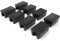 Design61 Klemmschalengleiter 8er Set Stuhlgleiter Bodenschongleiter Ø 10 mm Silencer Möbelgleiter