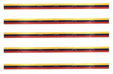 TARJA 73 Pulseras de Tela Unisex personalizadas con la BANDERA DE VENEZUELA - Pulsera de Países - Pack de 5 unidades.