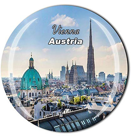 Wien Österreich Kühlschrankmagnet Reise-Souvenir Geschenk Zuhause Küche Kühlschrank Dekoration Magnetaufkleber Kristall-Magnet-Kollektion