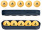 JOOLA 11193 Tischtennis Set Magnetic Ball Holder 10 orangene 3-Sterne 40+ MM Tischtennisbälle + 2 Magnetische Halter passend für jeden Tischtennisplatten Metallrahmen, Blau, 12-teilig