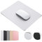 Jedia Tapis de Souris en métal argenté Dur en Aluminium, Double Face étanche, contrôle Rapide et précis pour Bureau, Maison et Jeux 22,9 x 17,8 cm