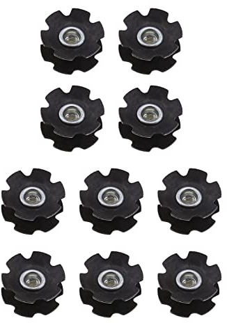 OTOTEC 10 x Fahrrad-Sternmuttern, Fahrradgabel mit Sternmutter, passend für 28,6 mm (1 1/8 Zoll) Vordergabel, Mountainbike, Rennrad, Hybrid-Fahrrad-Komponentententeile