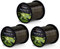 Tandem Baits 3-Pack Balistic MF Angelschnur für Angelrute | Angelzubehör Karpfenrute Gebüsch Tarnung | Nylonschnur zum Große-Fische-Angeln | Karpfenzubehör Profis & Hobby-Angler 6 m /,3 mm