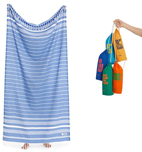 Luum® XXL Strandtuch Damen Herren Hamamtuch Saunahandtuch Handtuch Yogatuch Duschtuch Strandhandtuch Saunatuch Badetuch Sarong Tuch Damen Reisehandtuch Pestemal Turkish Towels