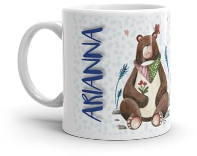 Tazza con Nome Arianna, 300 ml, in Ceramica