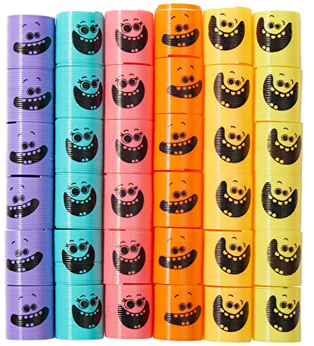 THE TWIDDLERS Mini Treppenläufer Spiralen (4cm) - Treppenhüpfer für Kindergeburtstag, Adventskalender, Halloween, Pinata, Mitgebsel