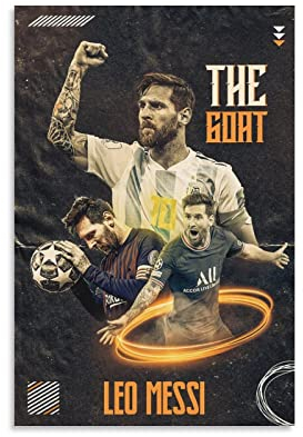 Fußball Star Messi Goat Art Poster Inspirational Collection Bild Druck Wandkunst Poster Malerei Leinwand Poster Artwo