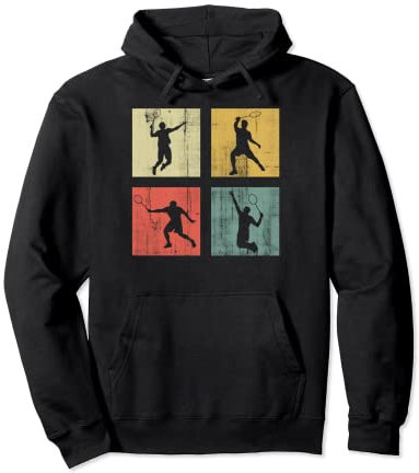 retro Badminton Pullover Hoodie