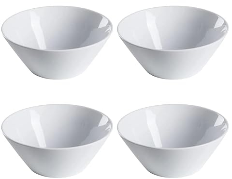 VIRSUS Ciotola Yogurt in Melamina 8184, colore Bianco, misura 11,5x 5,7 cm, Capacità 300ml, Coppetta Rotonda Riutilizzabile, Impilabile, per gelato, salsa, snack, finger food (4)