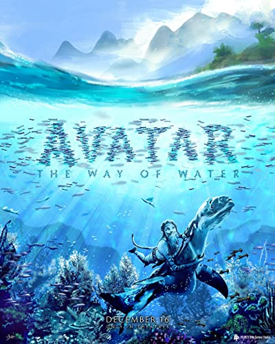 Avatar The Way of Water 16 A Poster A3 - Filmkunstposter in verschiedenen Größen für Wohn- oder Schlafzimmerideen. Randlose Kultfilmbilder, klassische ikonische 70er, 80er, 90er Jahre, Vintage-Retro-