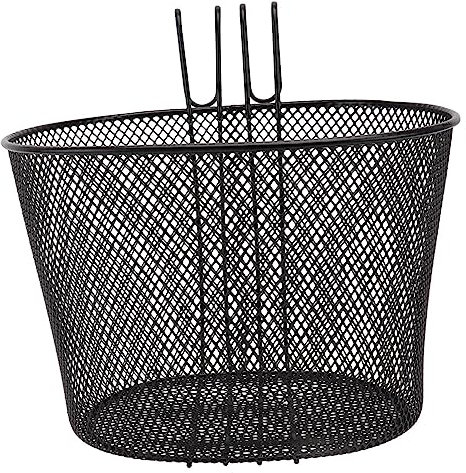 CIMAXIC Front Bike Basket Iron Bike Basket Detachable Design Easy to Install on Handlebars Large Capacity Smooth for Kids and Adults