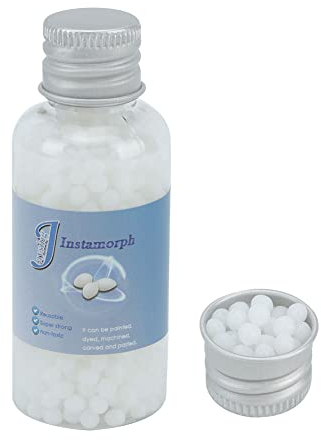 AUNMAS 20g Kleber Polymorph Thermoplastisch Freundlich Formbarer Kunststoff DIY Kunsthandwerk Wiederverwendbare Thermoplastische Perlen für Heimwerker, Bildhauerei, Cosplay-Zubehör