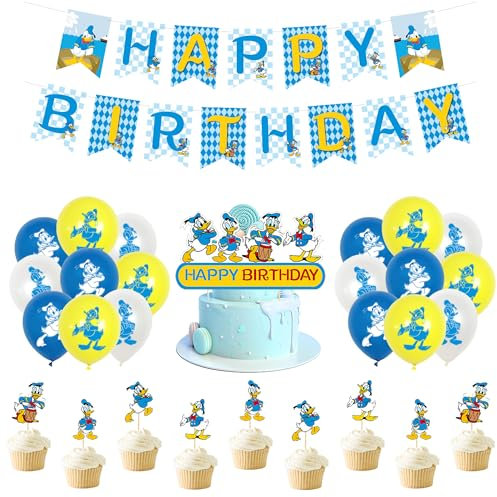 Geburtstagsdeko Luftballons Kuchen Girlande Party Deko Kindergeburtstag