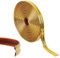 Moulures décoratives autocollantes en PVC - 10 m - Flexible - Autocollantes - Bordure de plafond - Mur - Carrelage et décoration d'angle - Peler et coller (doré)