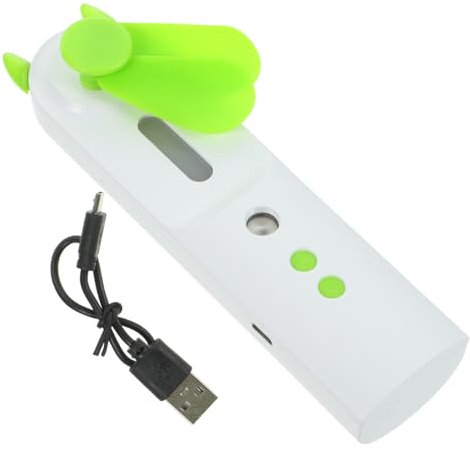 CIYODO Ventilateur Mini Usb Rechargeable Portable Avec Brumisateur Ventilateur Personnel Électrique Pour Voyage Design Compact Et Silencieux Pour Activités Extérieures Vert