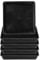 PATIKIL Plant Saucer Tray, 5 Pack 10 Inch Plastic Square Plant Saucer Flower Planter Drip Tray for Indoors Outdoors Patio Balcony, Black