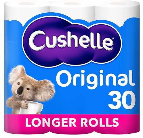Cushelle Original Toilet Roll, 30 Longer Rolls