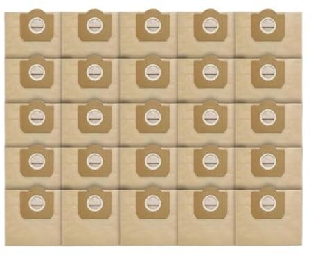 Bolsas De Filtro For Aspiradoras, Compatibles con KARCHER WD3 Premium WD 3300 M WD 3200 WD3.500 P 6959-130 RB88 RU100 RU101 A2204 A2656, Accesorios De Repuesto For Aspiradoras(25PCS)